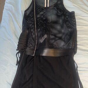 Rick Owens Black Textured Fabric